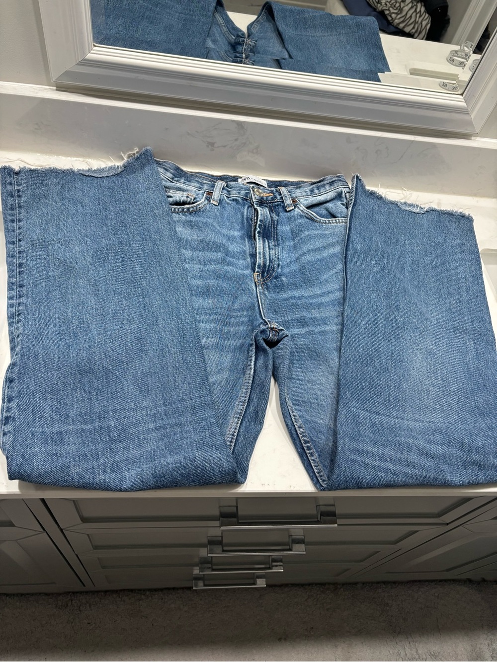 Zara semi-flare jeans
